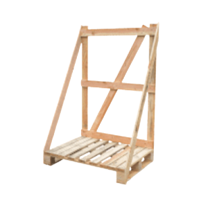 Palette dosseret en "L" bois