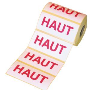 Etiquettes Haut